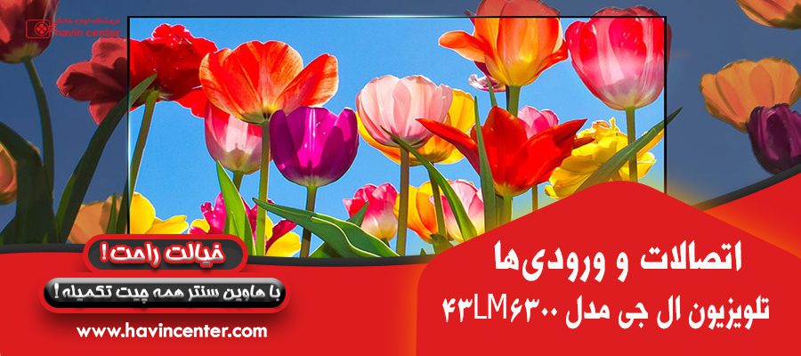 اتصالات و ورودی های تلویزیون ال ای دی ۴۳ اینچ ال جی مدل ۴۳LM۶۳۰۰ 